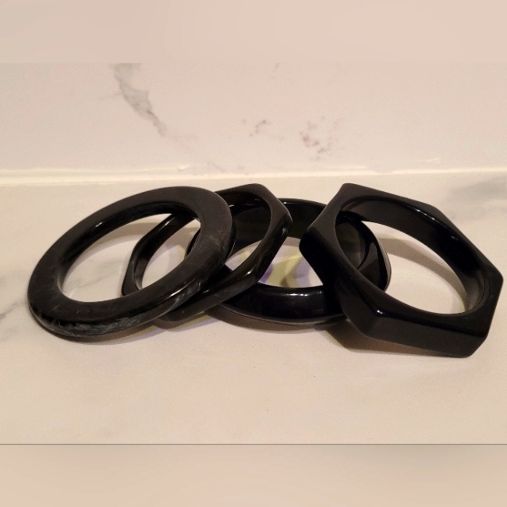 4 Zaria bangle stack bracelets by Sassy Jones